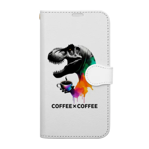  COFFEE×COFFEE 手帳型スマホケース