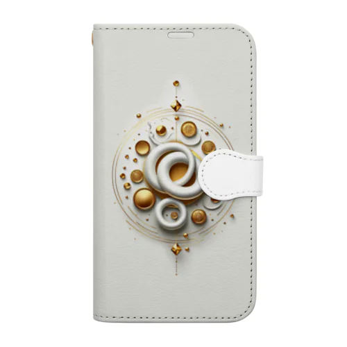 白蛇　開運 Book-Style Smartphone Case