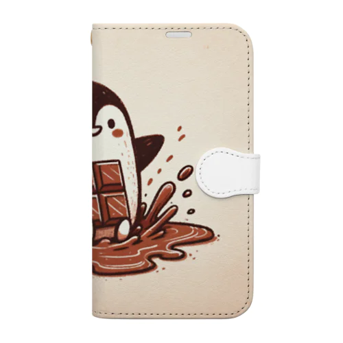 甘い滑走 - チョコペンギン物語 Book-Style Smartphone Case