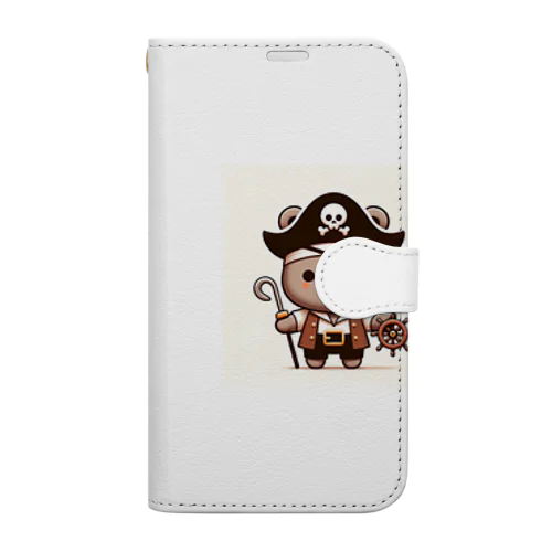 海賊冒険クマ Book-Style Smartphone Case