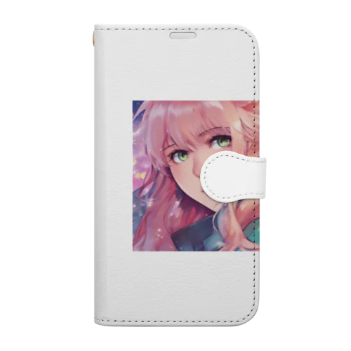 アーティストのアンニュイ美人 Book-Style Smartphone Case