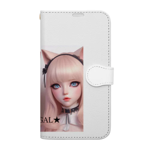 JP-GAL-CAT03 Book-Style Smartphone Case