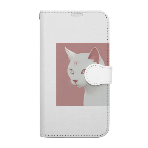 シンプルキャットグッズ Book-Style Smartphone Case