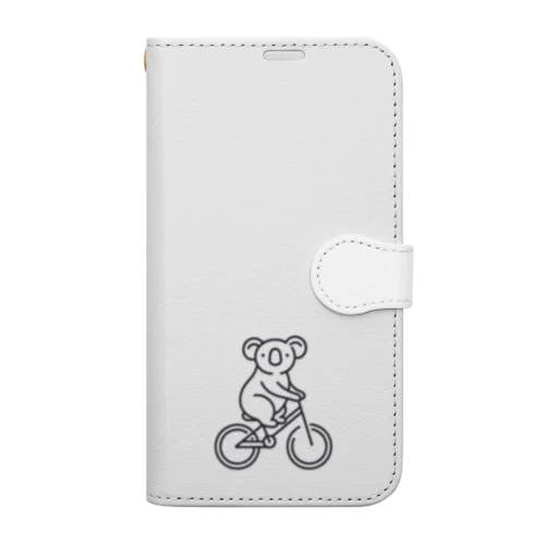 自転車に乗るコアラ Book-Style Smartphone Case