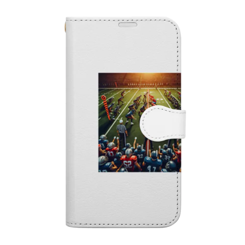 色んなスポーツ　ボール　道具　おしゃれ　アメフト　バスケ Book-Style Smartphone Case