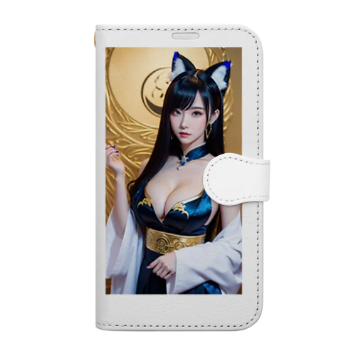 陰陽師の女の子 Book-Style Smartphone Case