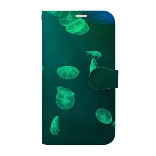 クラゲ Book-Style Smartphone Case