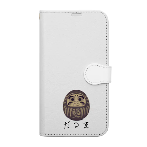 少し怖いダルマTシャツ Book-Style Smartphone Case