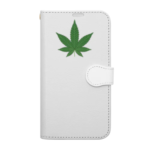 大麻 手帳型スマホケース