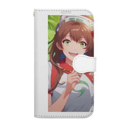 元気な女の子（オリジナル） Book-Style Smartphone Case