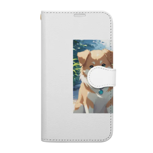 たれ耳の犬 Book-Style Smartphone Case