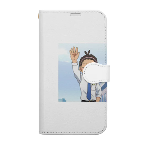 寝グセ？＠サラリーマン Book-Style Smartphone Case