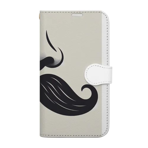 鼻ヒゲ maiken Book-Style Smartphone Case