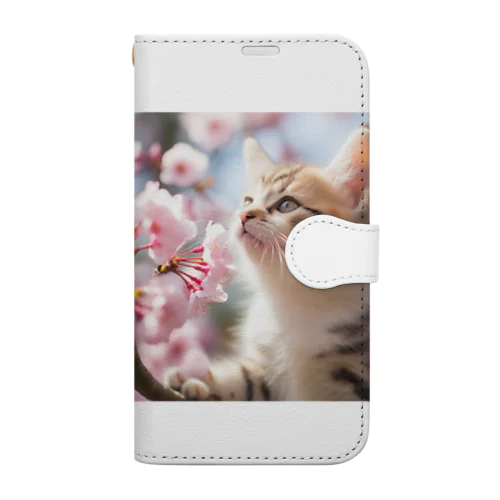 春の猫 Marsa 106 Book-Style Smartphone Case