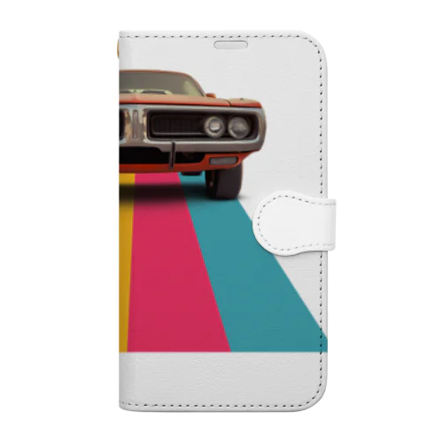 ビンテージCAR Book-Style Smartphone Case