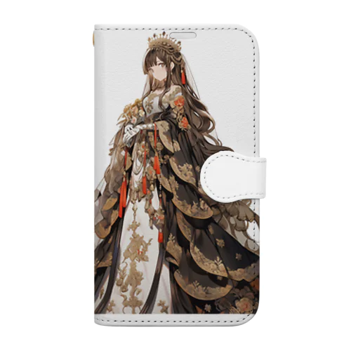 ロイヤルドレスを着た美少女　Tomoe bb 2712 Book-Style Smartphone Case