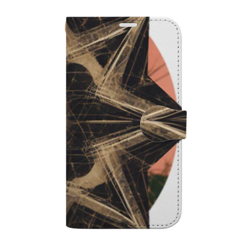 【Abstract Design】八芒星🤭 手帳型スマホケース