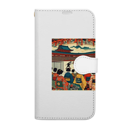 浮世絵　サッカー Book-Style Smartphone Case