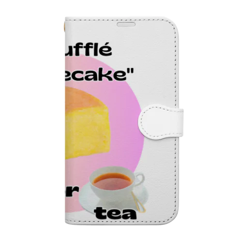 スフレチーズケーキ Book-Style Smartphone Case