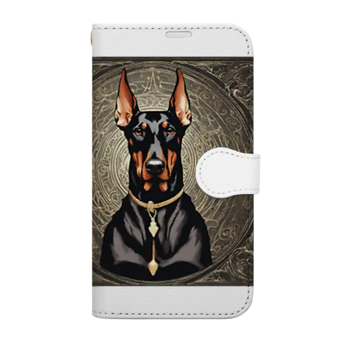 ドーベルマン　犬 Book-Style Smartphone Case