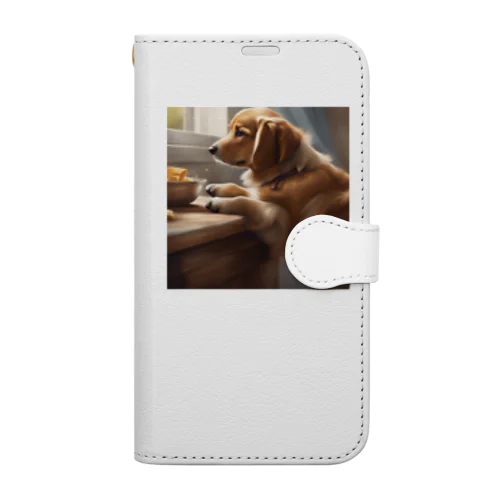 帰りを待つ犬 Book-Style Smartphone Case