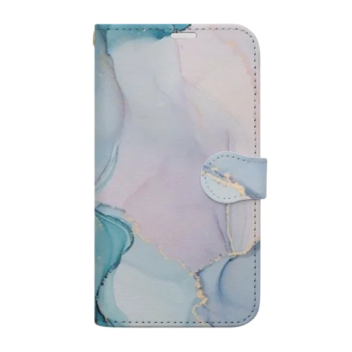 アルコールインクアート Book-Style Smartphone Case