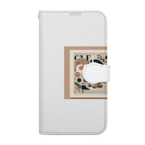 カフェ・パステル Book-Style Smartphone Case