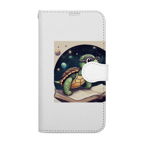 宇宙勉強かめ Book-Style Smartphone Case