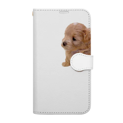 Maltipoo Puppy Anthony 手帳型スマホケース