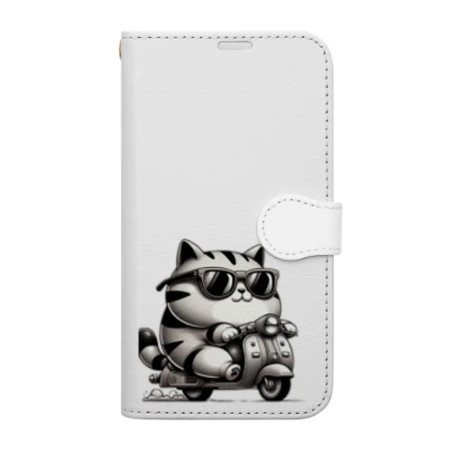 タプネコのワイルドサンぽ🐾 Book-Style Smartphone Case