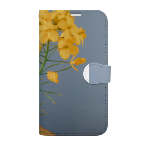 ほっくり菜の花 Book-Style Smartphone Case