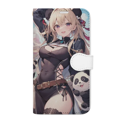 癒しのパンダ姉さん Book-Style Smartphone Case