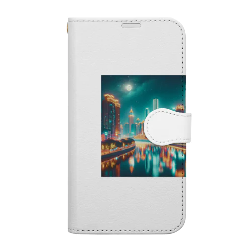 夜景シリーズ Book-Style Smartphone Case