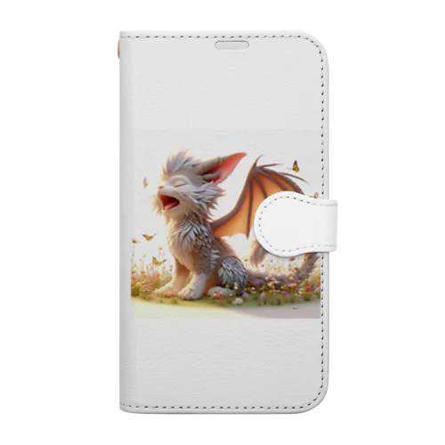 おはようあくび！猫ドラゴン Book-Style Smartphone Case