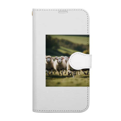 羊の援軍 Book-Style Smartphone Case