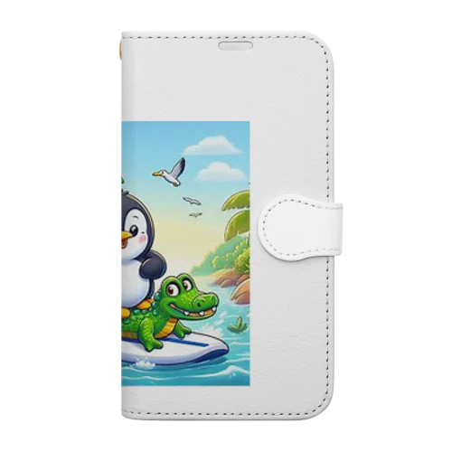 旅ペンギン　ブラジル　アマゾンでSUP！！ Book-Style Smartphone Case