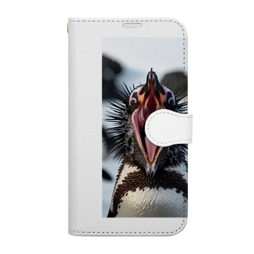 ペンギンの口の中 Book-Style Smartphone Case