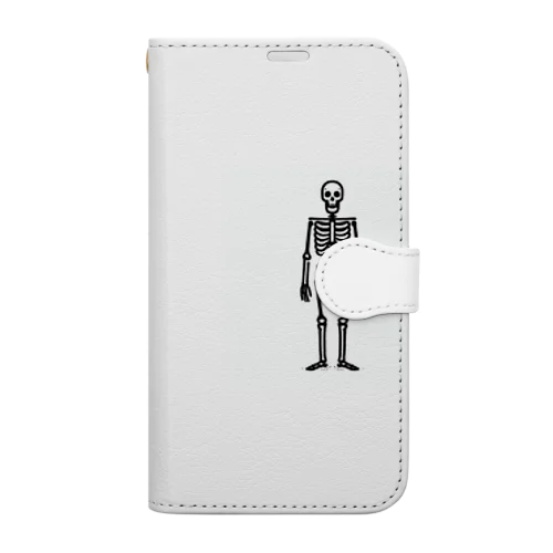 オシャレなガイコツ Book-Style Smartphone Case