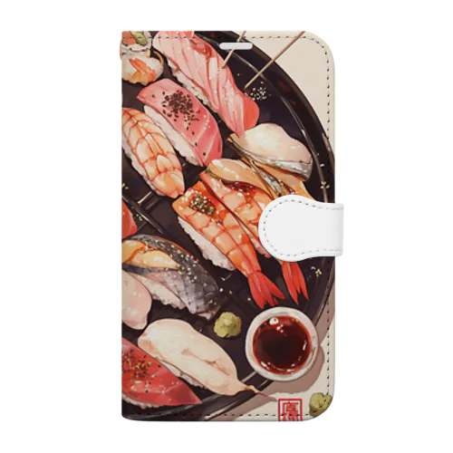 寿司 Marsa 106 手帳型スマホケース
