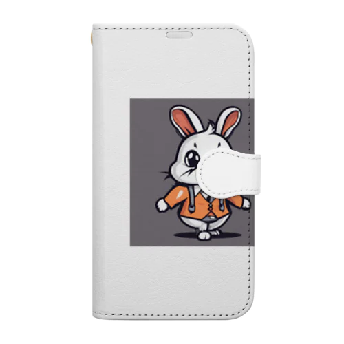 ふわふわフロッピー Book-Style Smartphone Case