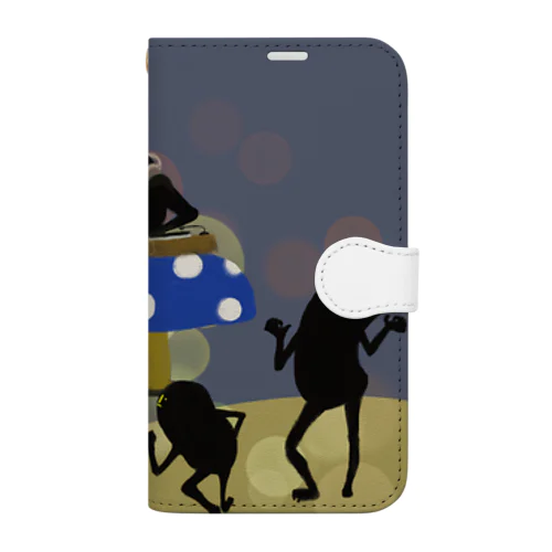 ダンスもじゃ Book-Style Smartphone Case