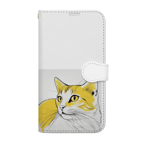 猫スケッチ　たまにゃん Book-Style Smartphone Case