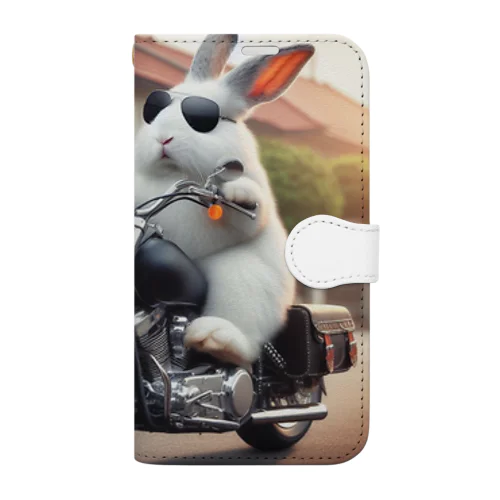 やんバニー　バイクver Book-Style Smartphone Case