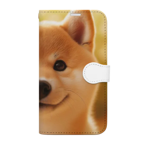 かわいい柴犬の子犬 #5 Book-Style Smartphone Case