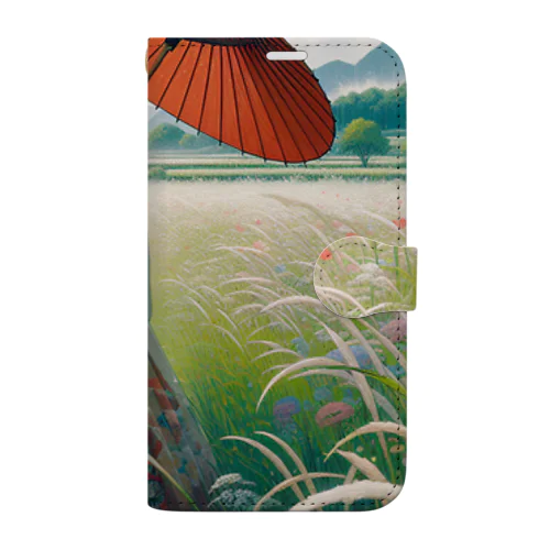 大和撫子 Book-Style Smartphone Case