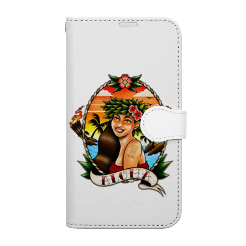 🌺ALOHA🌴（ﾜﾝﾎﾟｲﾝﾄ） Book-Style Smartphone Case