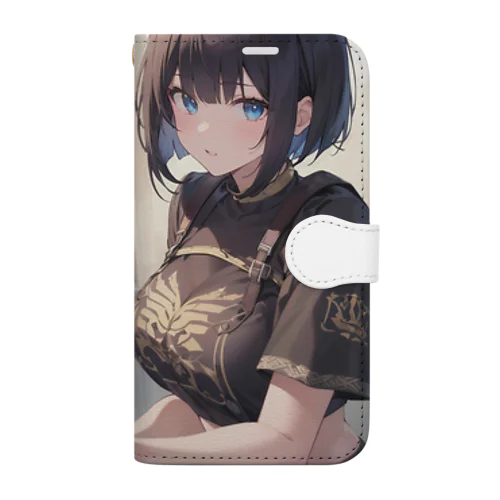 ボブヘアお姉さん Book-Style Smartphone Case