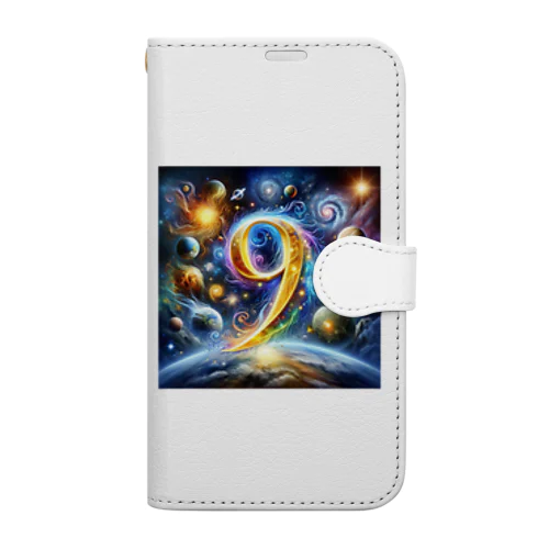 神秘的な数字 No.9🎵 Book-Style Smartphone Case