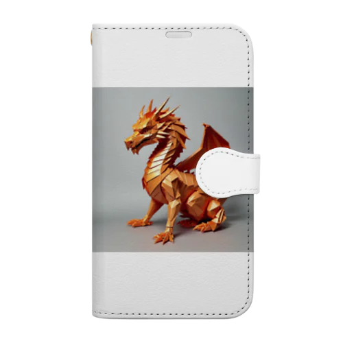 輝くドラゴン　折り紙09 Book-Style Smartphone Case