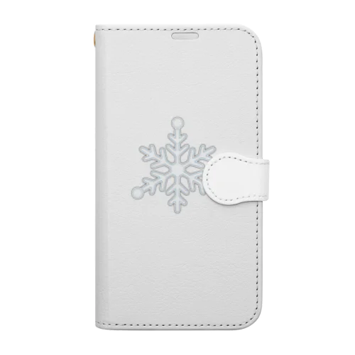 雪の結晶 Book-Style Smartphone Case